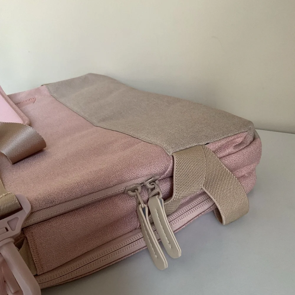BAGSMART Pink Laptop Bag 15”-17” Work Travel Briefcase Messenger Organize New